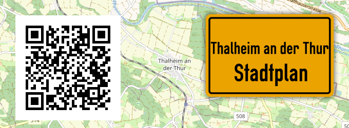 Stadtplan Thalheim an der Thur