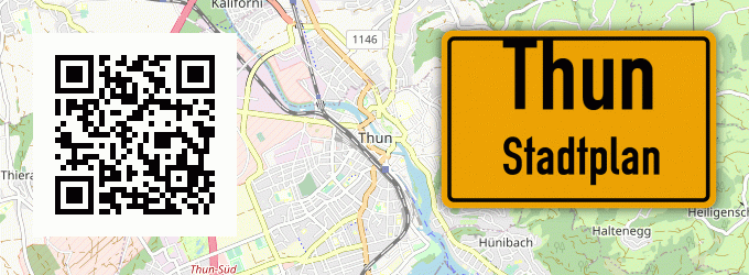 Stadtplan Thun