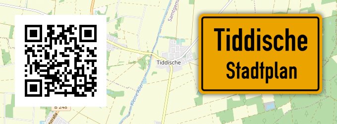 Stadtplan Tiddische