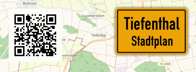 Stadtplan Tiefenthal, Pfalz