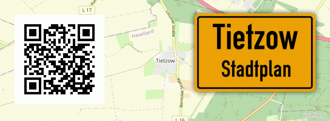 Stadtplan Tietzow