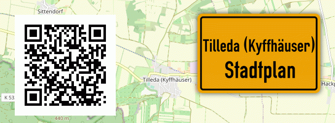 Stadtplan Tilleda (Kyffhäuser)