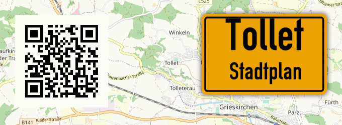 Stadtplan Tollet