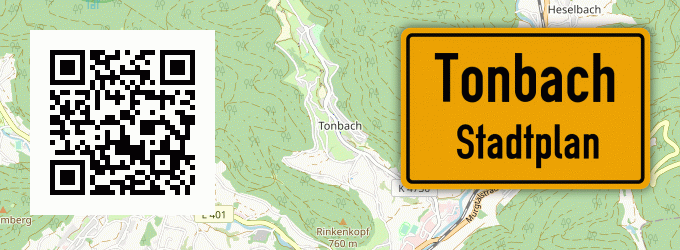 Stadtplan Tonbach