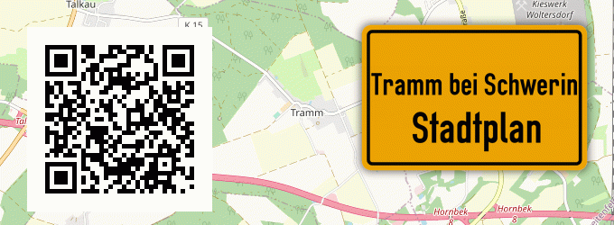 Stadtplan Tramm bei Schwerin