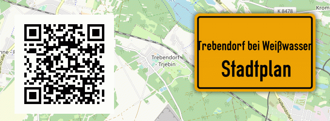 Stadtplan Trebendorf bei Weißwasser