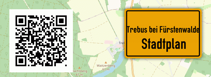 Stadtplan Trebus bei Fürstenwalde, Spree