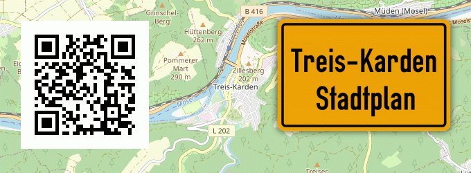 Stadtplan Treis-Karden