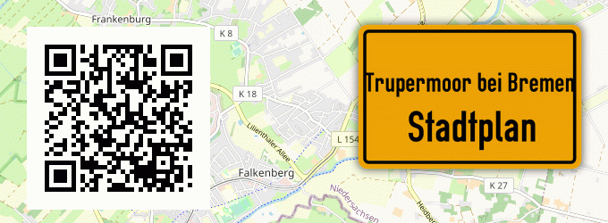 Stadtplan Trupermoor bei Bremen