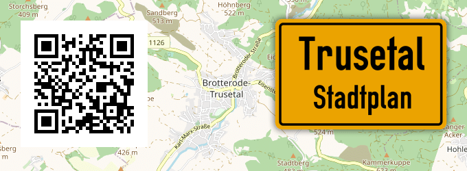 Stadtplan Trusetal
