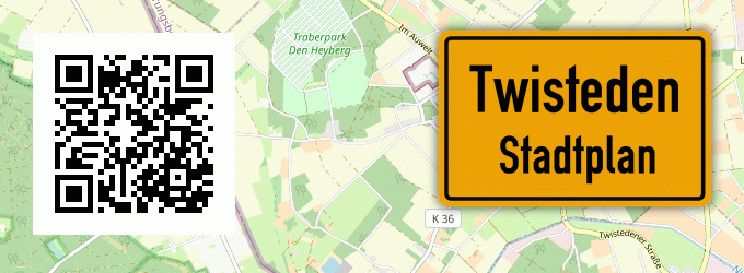 Stadtplan Twisteden