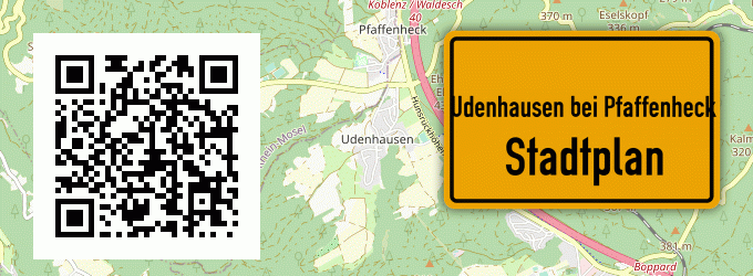 Stadtplan Udenhausen bei Pfaffenheck