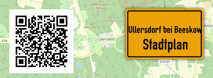 Stadtplan Ullersdorf bei Beeskow