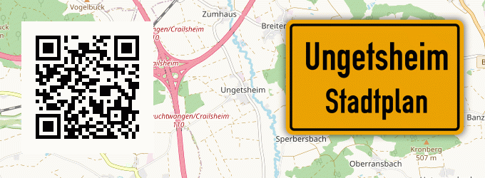 Stadtplan Ungetsheim