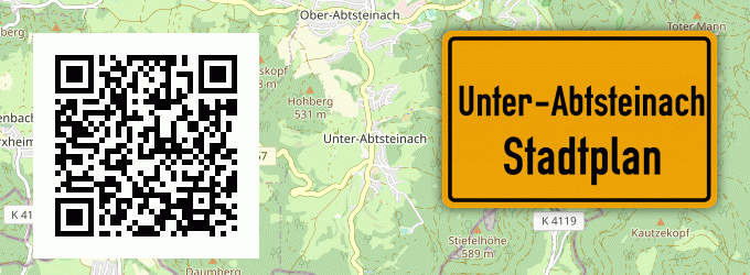 Stadtplan Unter-Abtsteinach