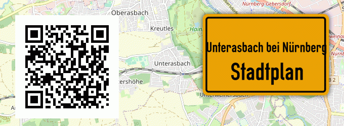 Stadtplan Unterasbach bei Nürnberg