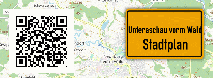 Stadtplan Unteraschau vorm Wald