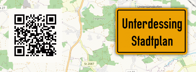 Stadtplan Unterdessing, Bayern