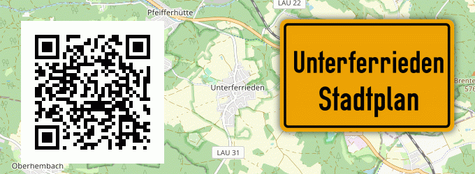 Stadtplan Unterferrieden