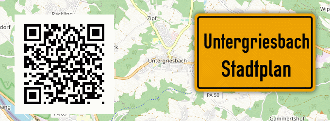 Stadtplan Untergriesbach, Kreis Aichach