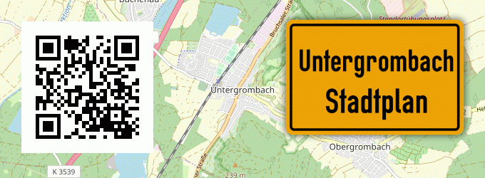 Stadtplan Untergrombach