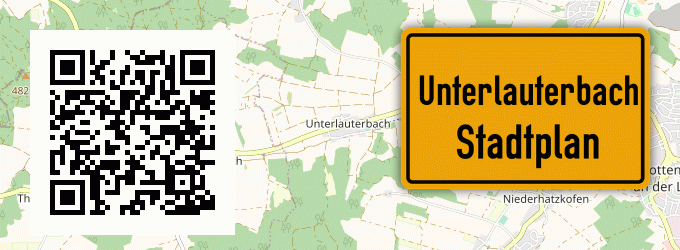 Stadtplan Unterlauterbach, Niederbayern