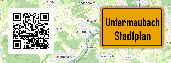 Stadtplan Untermaubach