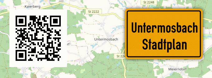 Stadtplan Untermosbach