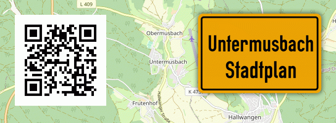 Stadtplan Untermusbach