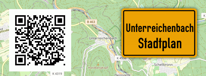 Stadtplan Unterreichenbach