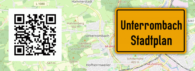Stadtplan Unterrombach