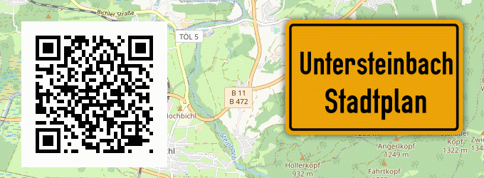 Stadtplan Untersteinbach, Kreis Bad Tölz