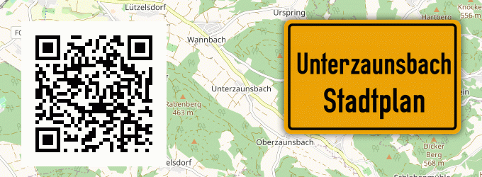 Stadtplan Unterzaunsbach