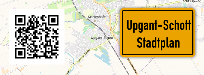 Stadtplan Upgant-Schott
