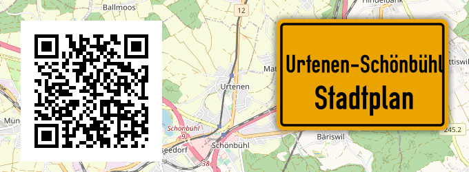Stadtplan Urtenen-Schönbühl