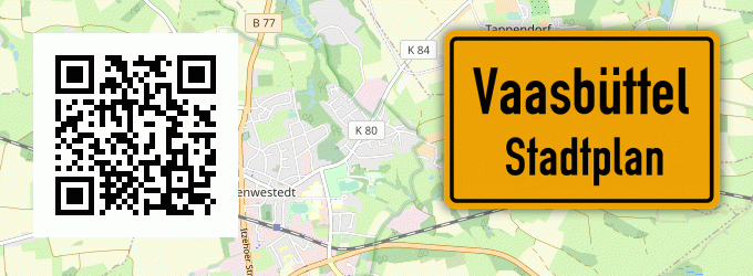 Stadtplan Vaasbüttel