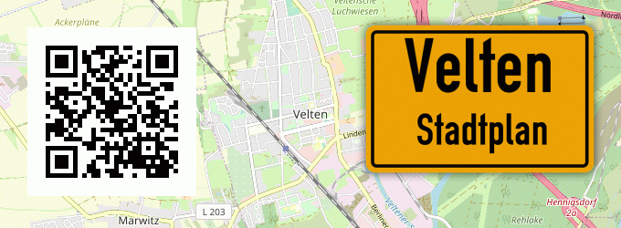 Stadtplan Velten