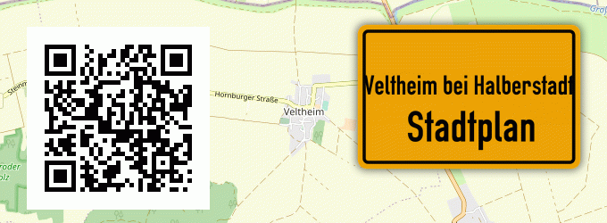 Stadtplan Veltheim bei Halberstadt