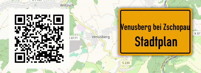 Stadtplan Venusberg bei Zschopau