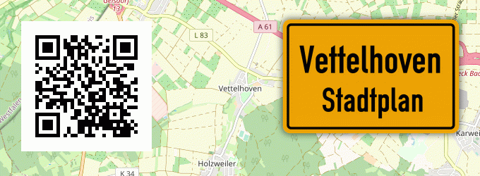 Stadtplan Vettelhoven