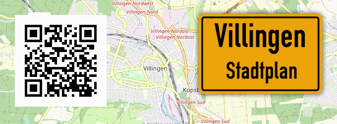 Stadtplan Villingen, Kreis Gießen