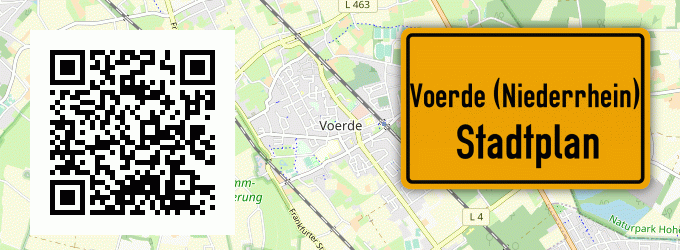 Stadtplan Voerde (Niederrhein)