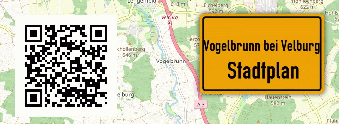 Stadtplan Vogelbrunn bei Velburg