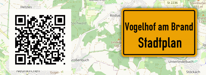 Stadtplan Vogelhof am Brand