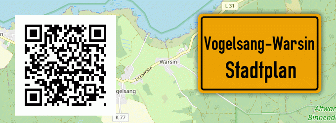 Stadtplan Vogelsang-Warsin