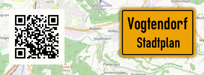 Stadtplan Vogtendorf, Oberfranken