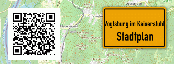 Stadtplan Vogtsburg im Kaiserstuhl
