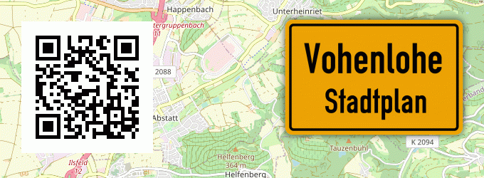 Stadtplan Vohenlohe