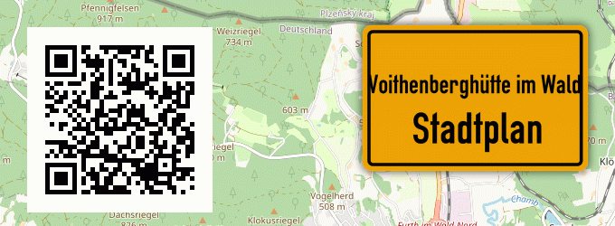 Stadtplan Voithenberghütte im Wald
