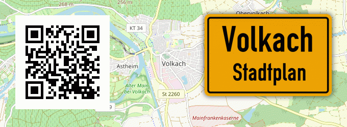 Stadtplan Volkach